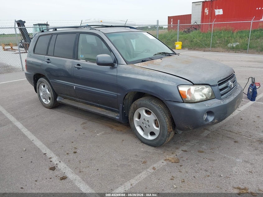 2004 Toyota Highlander VIN JTEEP21AX40066464 IAAI salvage auction — NORMAL WEAR, Certificate Of Title (Nebraska), sold $25 on 2026-07-30 (photo 1)