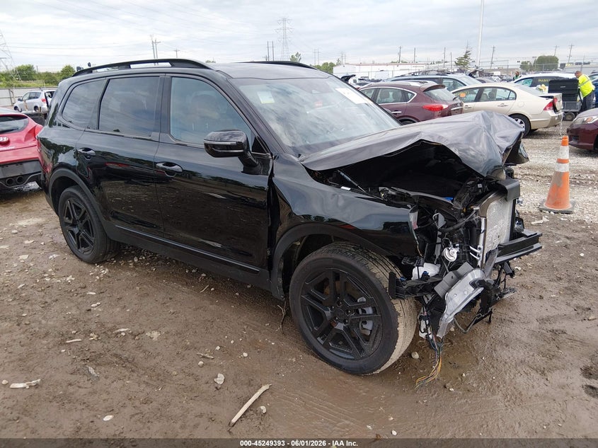 2025 Kia Telluride VIN 5XYP5DGC6SG606570 IAAI salvage auction — FRONT END, Salvage Title, sold $3,150 on 2026-07-30 (photo 1)