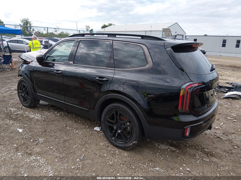 2025 Kia Telluride VIN 5XYP5DGC6SG606570 IAAI salvage auction — FRONT END, Salvage Title, sold $3,150 on 2026-07-30 (photo 3)