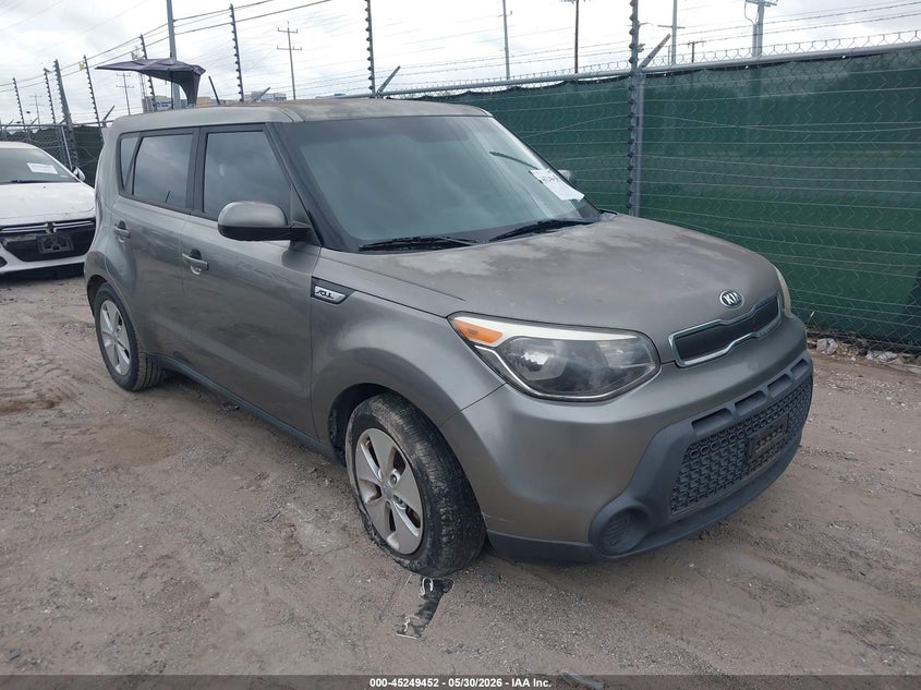 2016 Kia Soul VIN KNDJN2A25G7376521 IAAI salvage auction — REAR END, Salvage Title, sold $975 on 2026-07-13 (photo 1)