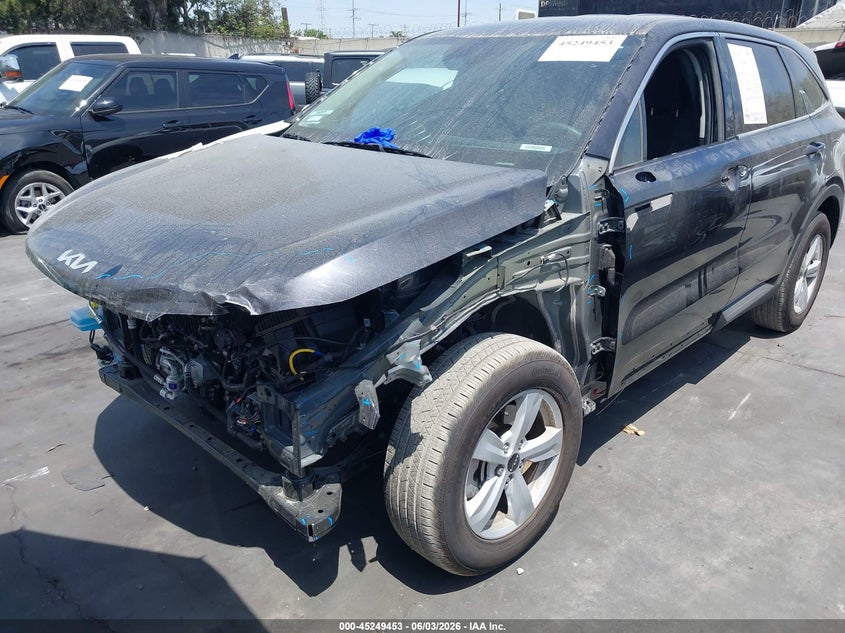 2025 Kia Sorento VIN 5XYRG4JC5SG398256 IAAI salvage auction — FRONT END, Salvage Title, sold $8,450 on 2026-07-01 (photo 2)