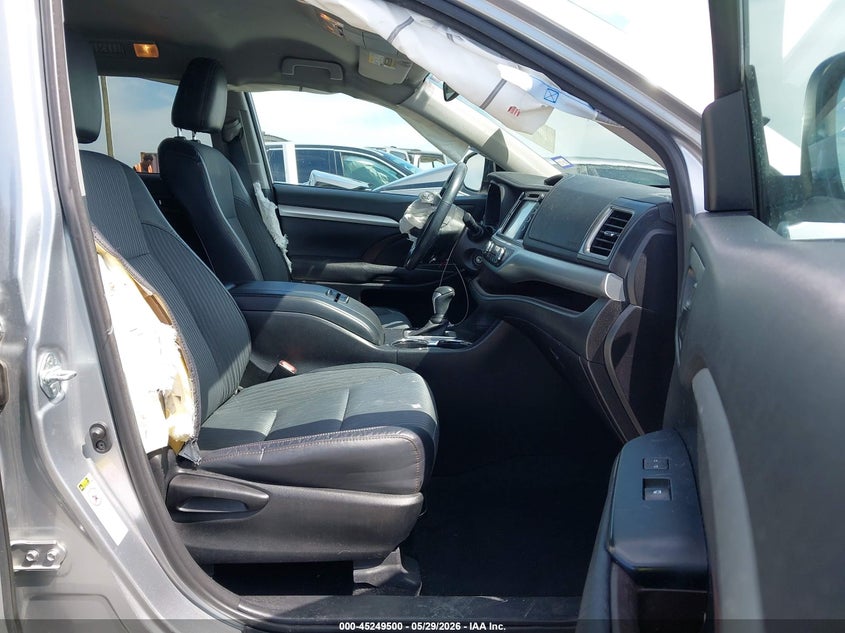 2016 Toyota Highlander VIN 5TDZKRFH3GS187406 IAAI salvage auction — FRONT END, Salvage Title, sold $3,300 on 2026-07-23 (photo 5)