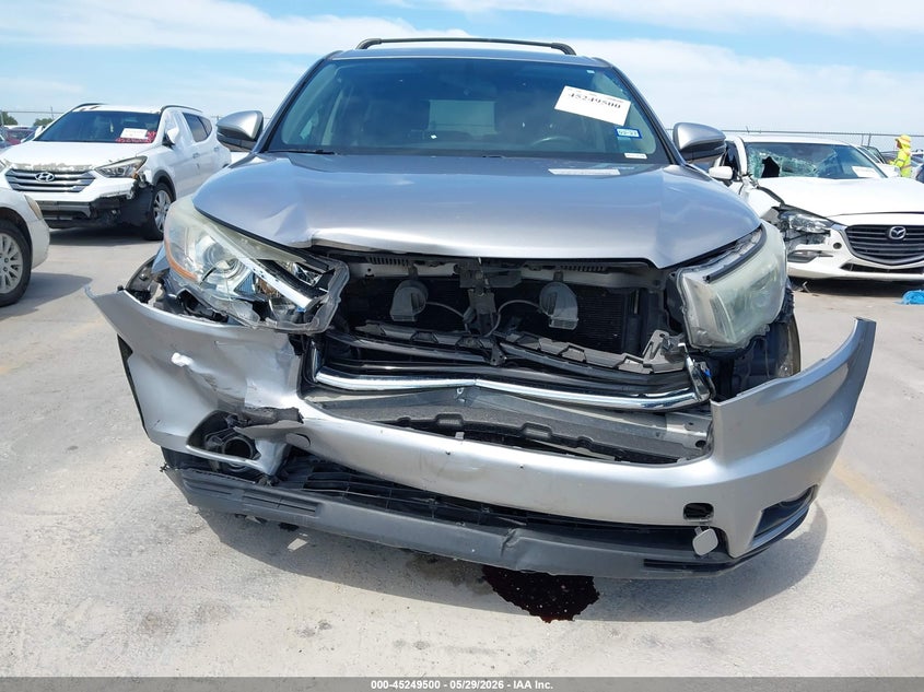 2016 Toyota Highlander VIN 5TDZKRFH3GS187406 IAAI salvage auction — FRONT END, Salvage Title, sold $3,300 on 2026-07-23 (photo 6)