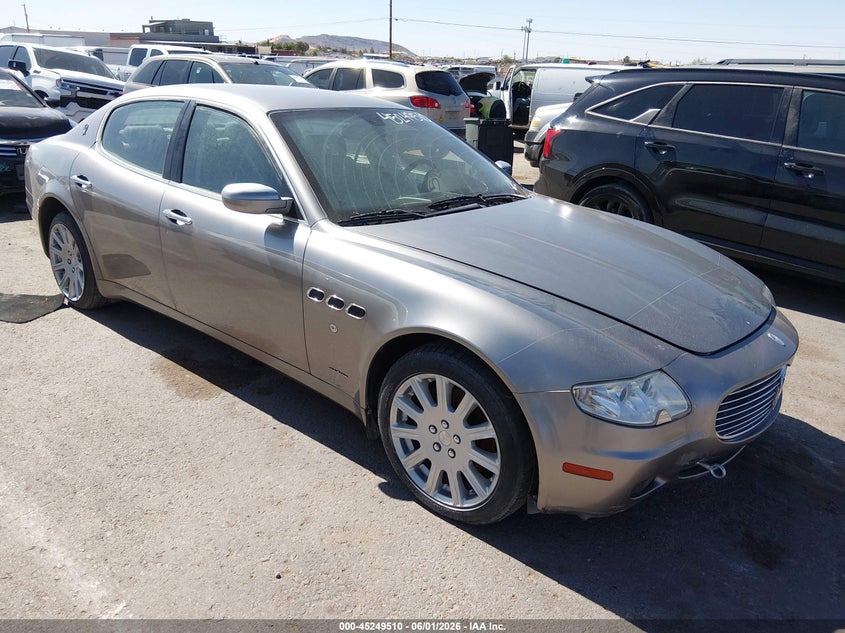 2006 Maserati Quattroporte VIN ZAMCE39A560022026 IAAI salvage auction — NORMAL WEAR, Original (Texas), sold $400 on 2026-07-22 (photo 1)