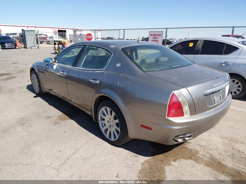 2006 Maserati Quattroporte VIN ZAMCE39A560022026 IAAI salvage auction — NORMAL WEAR, Original (Texas), sold $400 on 2026-07-22 (photo 3)