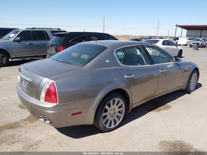 2006 Maserati Quattroporte VIN ZAMCE39A560022026 IAAI salvage auction — NORMAL WEAR, Original (Texas), sold $400 on 2026-07-22 (photo 4)