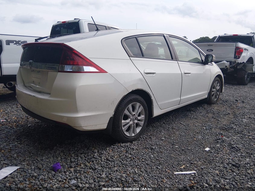 2013 Honda Insight VIN JHMZE2H70DS006847 IAAI salvage auction — LEFT FRONT, Salvage Title, sold $375 on 2026-07-21 (photo 4)