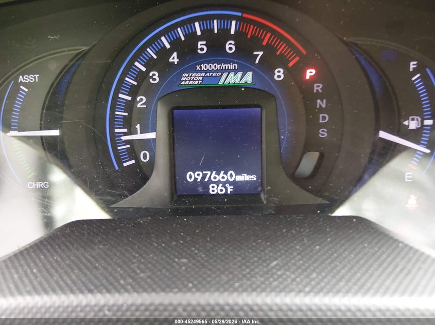 2013 Honda Insight VIN JHMZE2H70DS006847 IAAI salvage auction — LEFT FRONT, Salvage Title, sold $375 on 2026-07-21 (photo 7)
