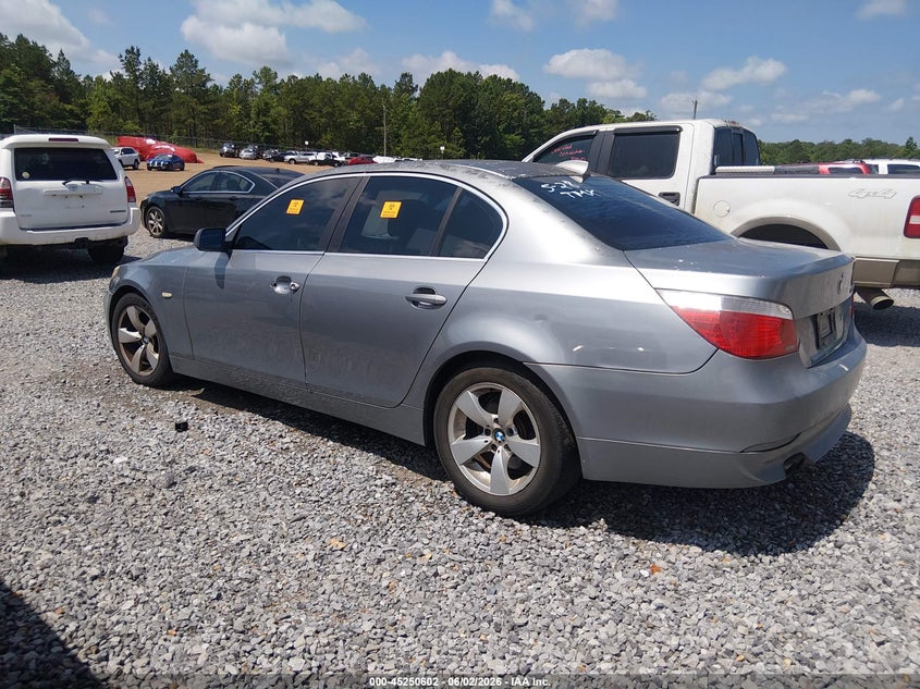 2005 BMW 5 series VIN WBANA53545B863402 IAAI salvage auction — FRONT & REAR, Clear (Mississippi), sold $175 on 2026-07-08 (photo 3)