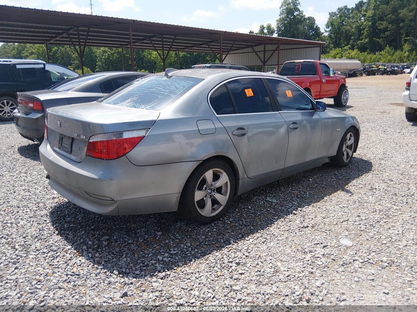 2005 BMW 5 series VIN WBANA53545B863402 IAAI salvage auction — FRONT & REAR, Clear (Mississippi), sold $175 on 2026-07-08 (photo 4)