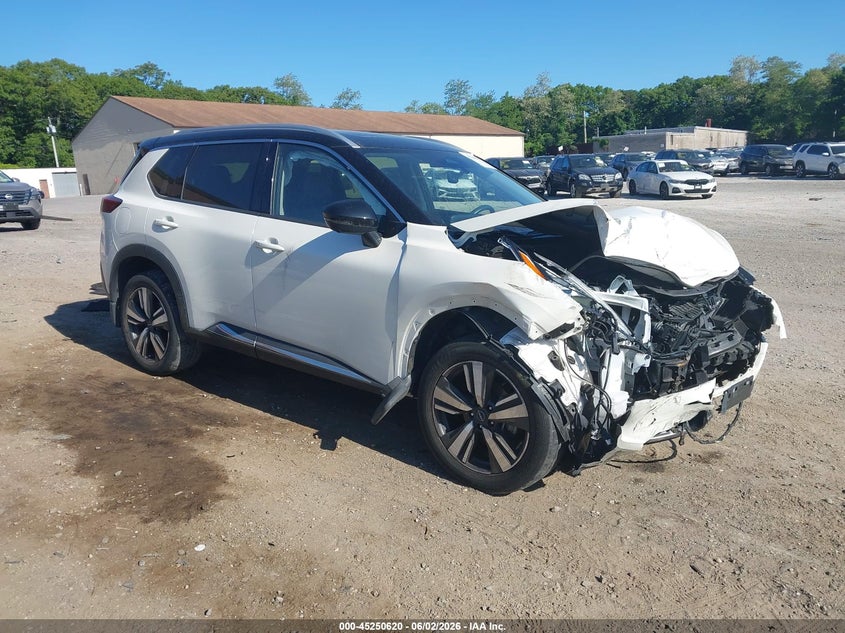 2023 Nissan Rogue VIN JN8BT3CB3PW468167 IAAI salvage auction — FRONT & REAR, Salvage Title, sold $3,400 on 2026-07-07 (photo 1)