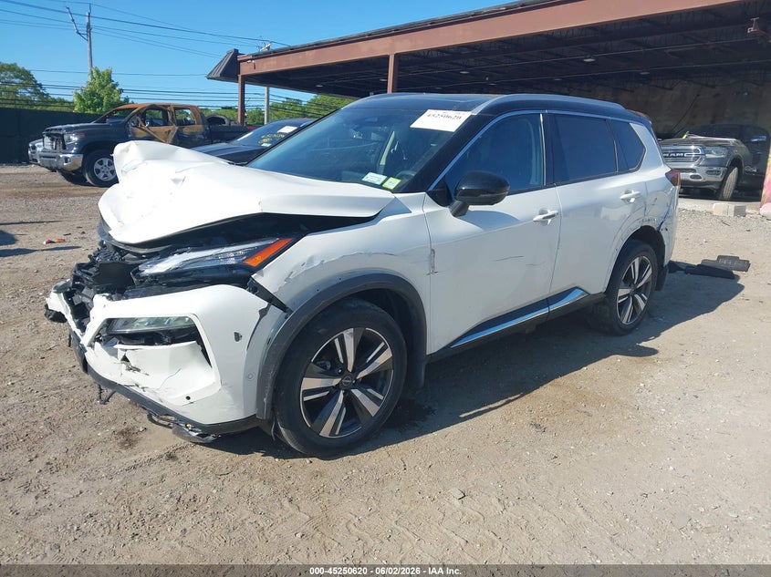 2023 Nissan Rogue VIN JN8BT3CB3PW468167 IAAI salvage auction — FRONT & REAR, Salvage Title, sold $3,400 on 2026-07-07 (photo 2)
