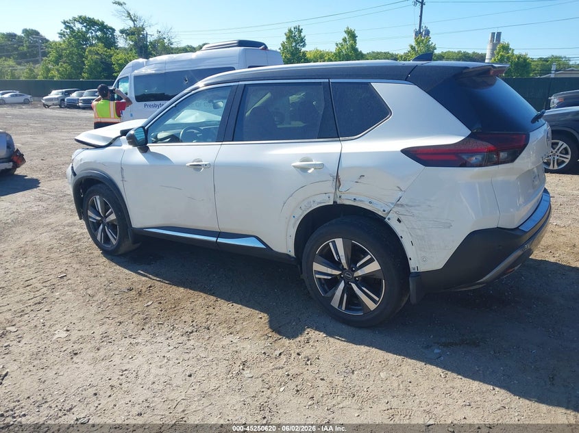 2023 Nissan Rogue VIN JN8BT3CB3PW468167 IAAI salvage auction — FRONT & REAR, Salvage Title, sold $3,400 on 2026-07-07 (photo 3)