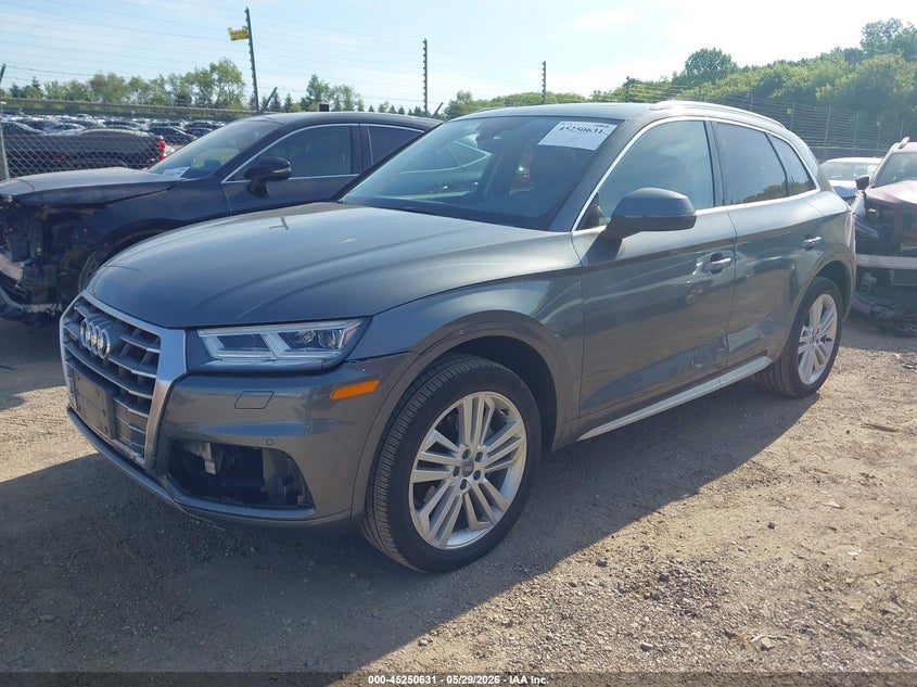 2018 Audi Q5 VIN WA1BNAFY8J2038749 IAAI salvage auction — FRONT END, Salvage (Illinois), sold $9,500 on 2026-07-17 (photo 2)
