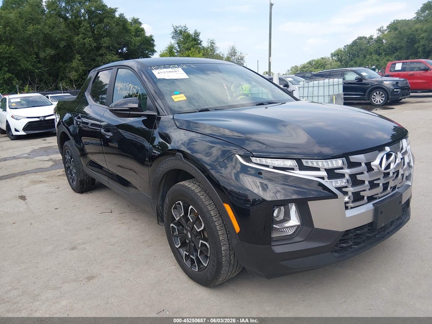 2022 Hyundai Santa cruz VIN 5NTJB4AE0NH020163 IAAI salvage auction — LEFT SIDE, Salvage Title, sold $6,600 on 2026-07-15 (photo 1)