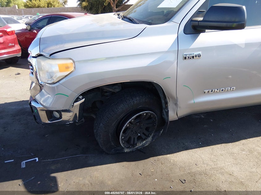 2016 Toyota Tundra VIN 5TFEY5F16GX198693 IAAI salvage auction — LEFT FRONT, Salvage Title, sold $7,950 on 2026-08-21 (photo 6)