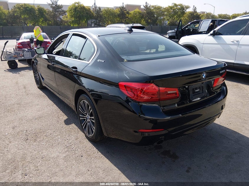 2019 BMW 5er VIN WBAJA9C59KB388654 IAAI salvage auction — RIGHT SIDE, Salvage Title, sold $6,200 on 2026-07-29 (photo 3)