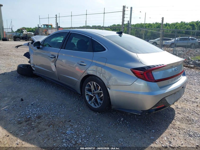 2020 Hyundai Sonata VIN 5NPEL4JA2LH034797 IAAI salvage auction — FRONT END, Salvage (Alabama), sold $400 on 2026-07-29 (photo 3)