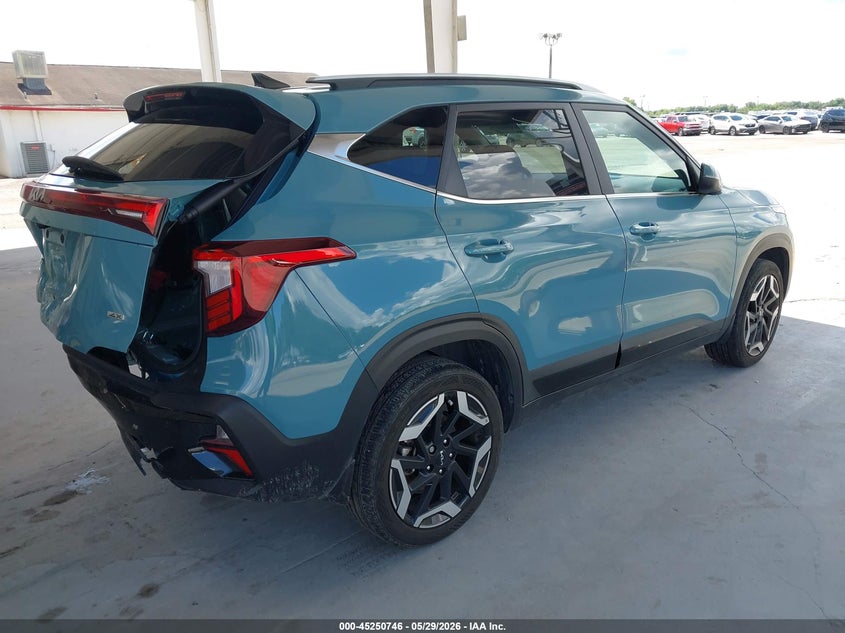 2025 Kia Seltos VIN KNDETCA76S7681334 IAAI salvage auction — REAR END, Salvage Title, sold $5,750 on 2026-07-15 (photo 4)