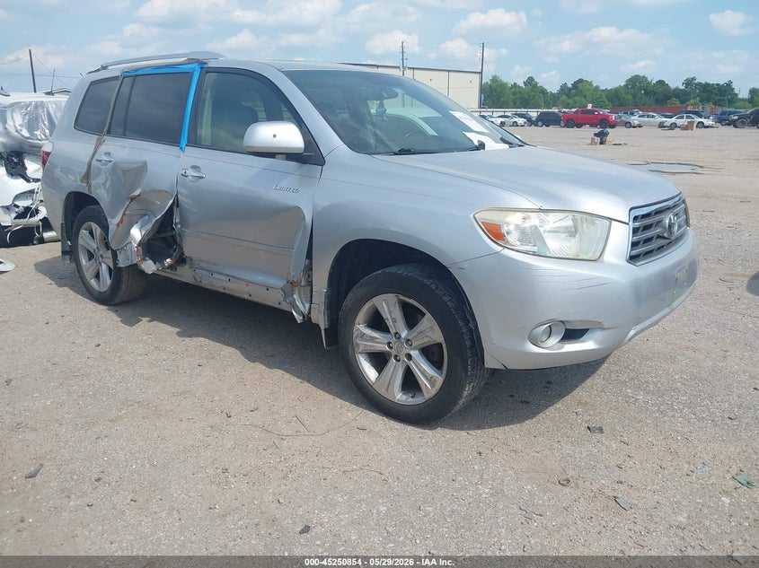 2008 Toyota Highlander VIN JTEDS42A282059619 IAAI salvage auction — RIGHT SIDE, Original (Texas), sold $2,950 on 2026-07-15 (photo 1)