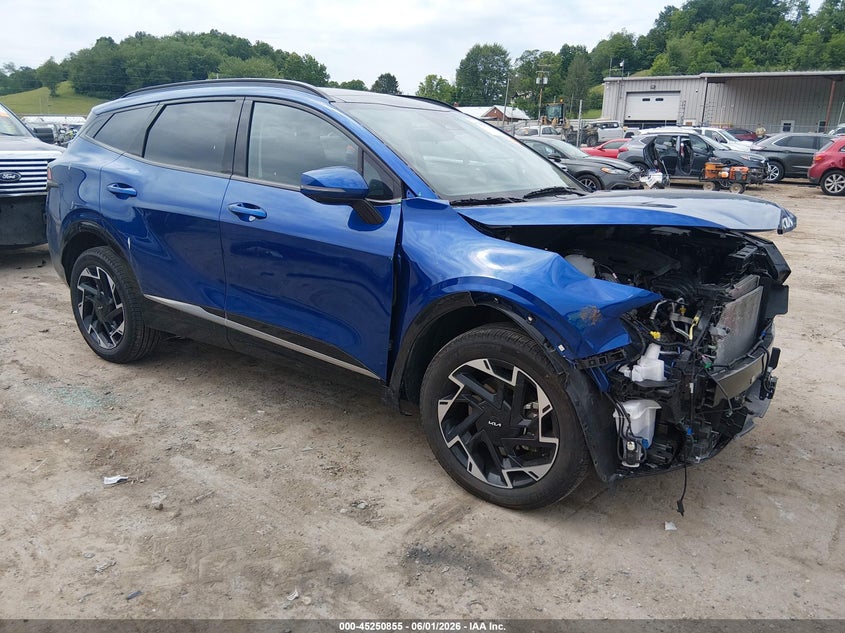 2025 Kia Sportage VIN 5XYK5CDF1SG303621 IAAI salvage auction — FRONT END, Salvage (West Virginia), sold $9,000 on 2026-07-30 (photo 1)