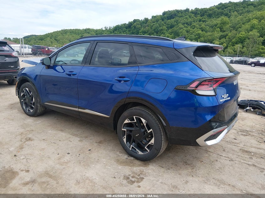 2025 Kia Sportage VIN 5XYK5CDF1SG303621 IAAI salvage auction — FRONT END, Salvage (West Virginia), sold $9,000 on 2026-07-30 (photo 3)