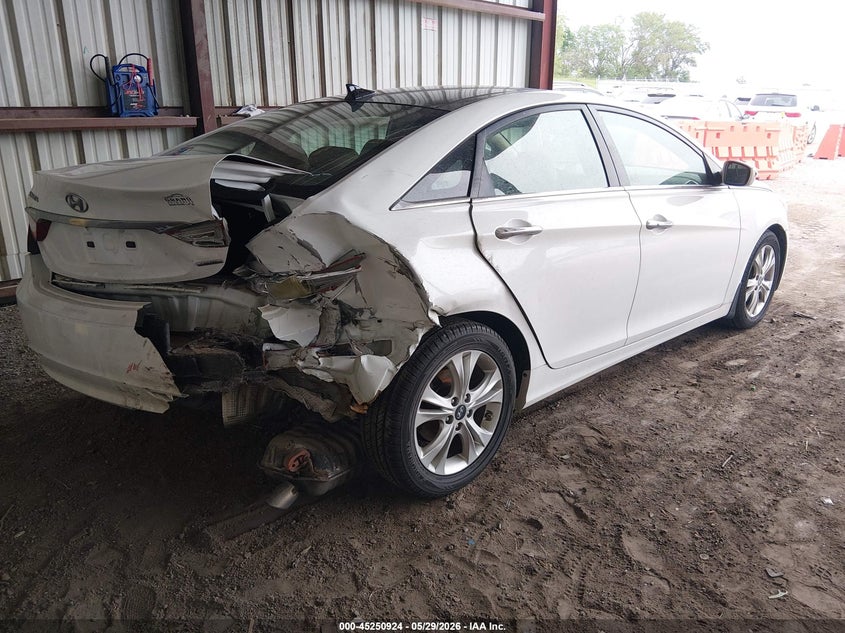 2013 Hyundai Sonata VIN 5NPEC4AC2DH527835 IAAI salvage auction — RIGHT REAR, Salvage Title, sold $525 on 2026-07-16 (photo 4)
