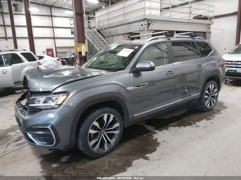 2021 Volkswagen Atlas VIN 1V2SR2CA8MC539953 IAAI salvage auction — FRONT END, Salvage (Idaho), sold $5,250 on 2026-07-31 (photo 2)
