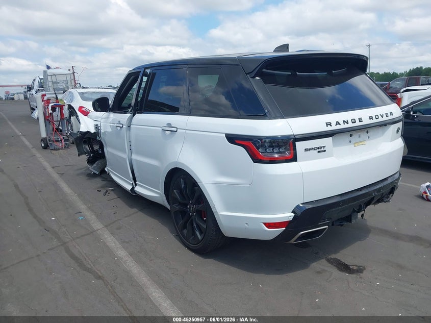2022 Land rover Range rover sport VIN SALWS2RU1NA234678 IAAI salvage auction — LEFT FRONT, Salvage Title, sold $13,700 on 2026-08-19 (photo 3)