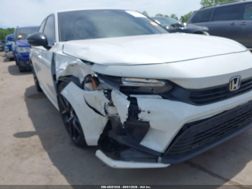 2023 Honda Civic VIN 2HGFE2F52PH519908 IAAI salvage auction — RIGHT FRONT, Salvage Title, sold $7,100 on 2026-08-07 (photo 6)