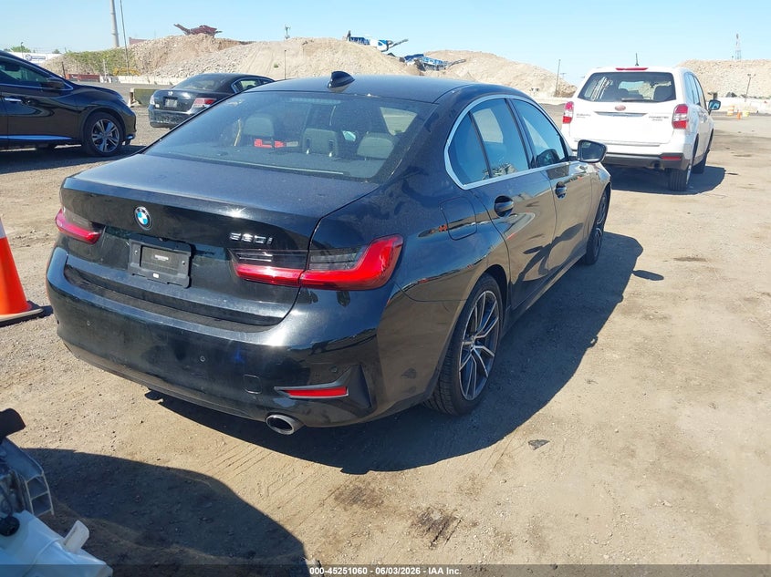 2019 BMW 3er VIN WBA5R1C52KAK10182 IAAI salvage auction — FRONT END, Salvage Title, sold $10,100 on 2026-07-28 (photo 4)