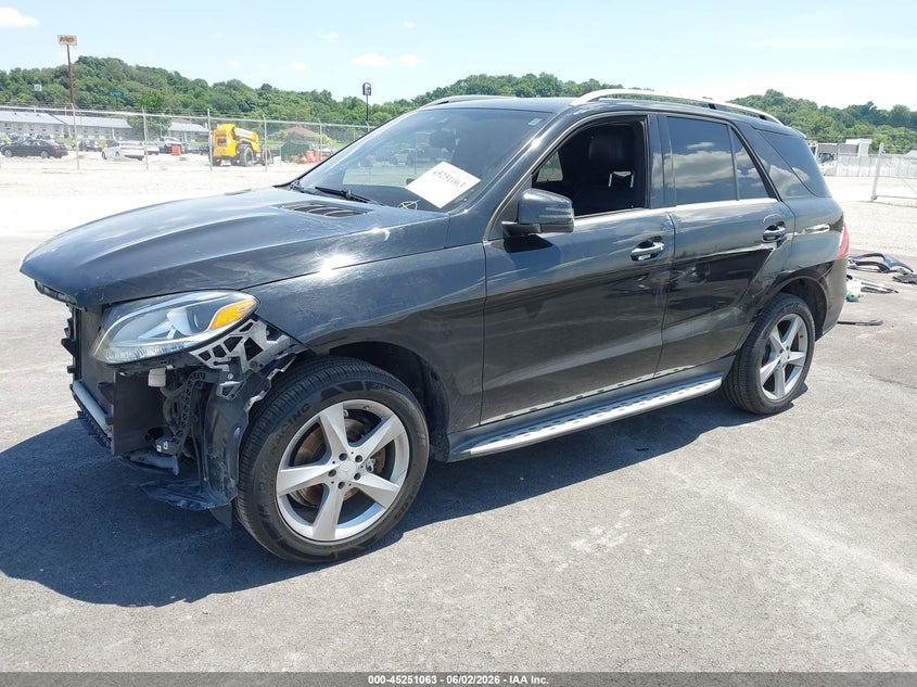 2016 Mercedes-benz Gle VIN 4JGDA5JB1GA803301 IAAI salvage auction — FRONT END, Salvage Title, sold $5,000 on 2026-07-11 (photo 2)