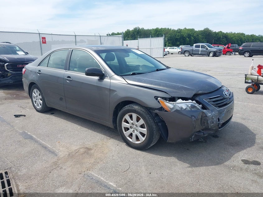 2007 Toyota Camry VIN JTNBE46K773038355 IAAI salvage auction — FRONT END, Clear (Indiana), sold $425 on 2026-07-16 (photo 1)