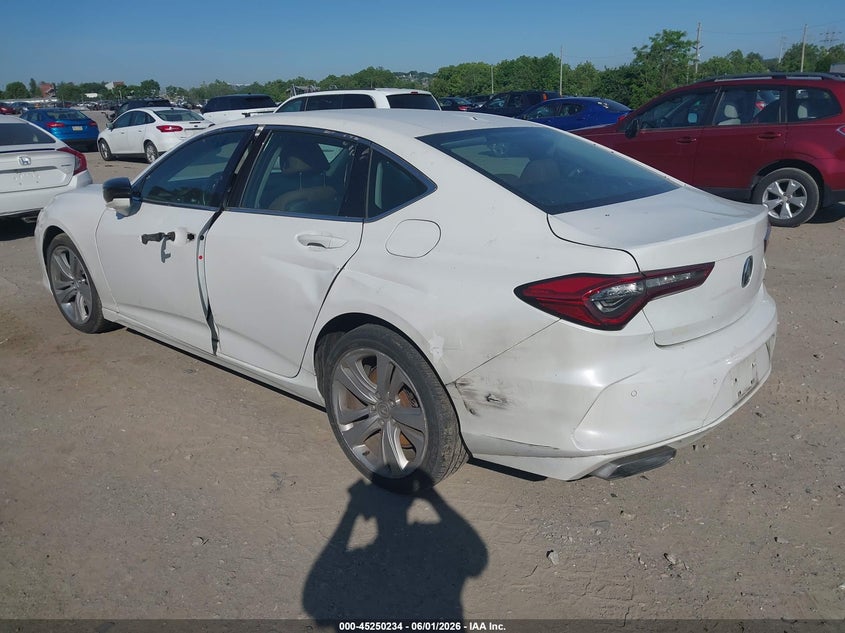 2021 Acura Tlx VIN 19UUB5F49MA005508 IAAI salvage auction — LEFT SIDE, Salvage (New Jersey), sold $10,225 on 2026-08-21 (photo 3)