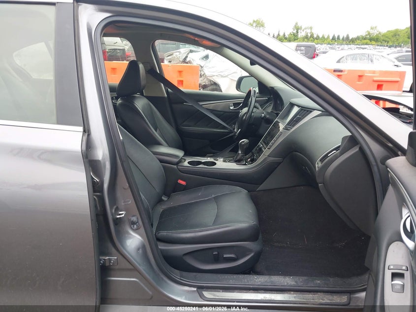 2015 Infiniti Q50 VIN JN1BV7AR7FM407480 IAAI salvage auction — FRONT END, Salvage Title, sold $850 on 2026-07-29 (photo 5)