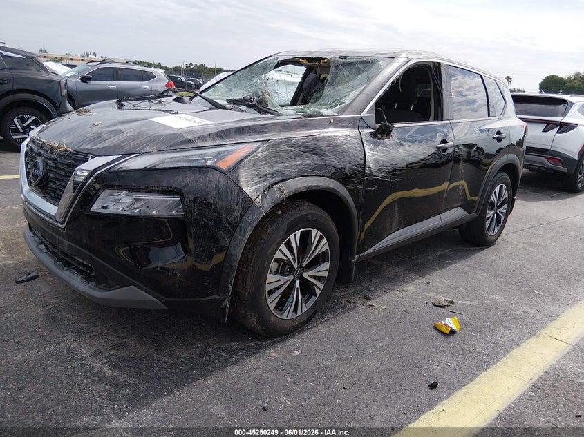 2023 Nissan Rogue VIN JN8BT3BA1PW437573 IAAI salvage auction — WATER/FLOOD, Salvage Title, sold $1,650 on 2026-07-08 (photo 2)