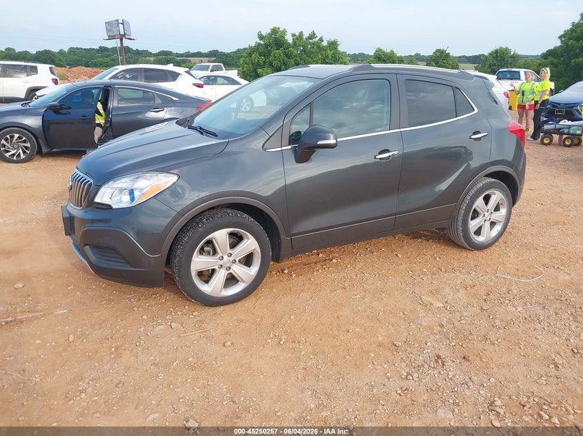 2016 Buick Encore VIN KL4CJASB0GB612934 IAAI salvage auction — HAIL, Clear (Missouri), sold $2,500 on 2026-07-13 (photo 2)