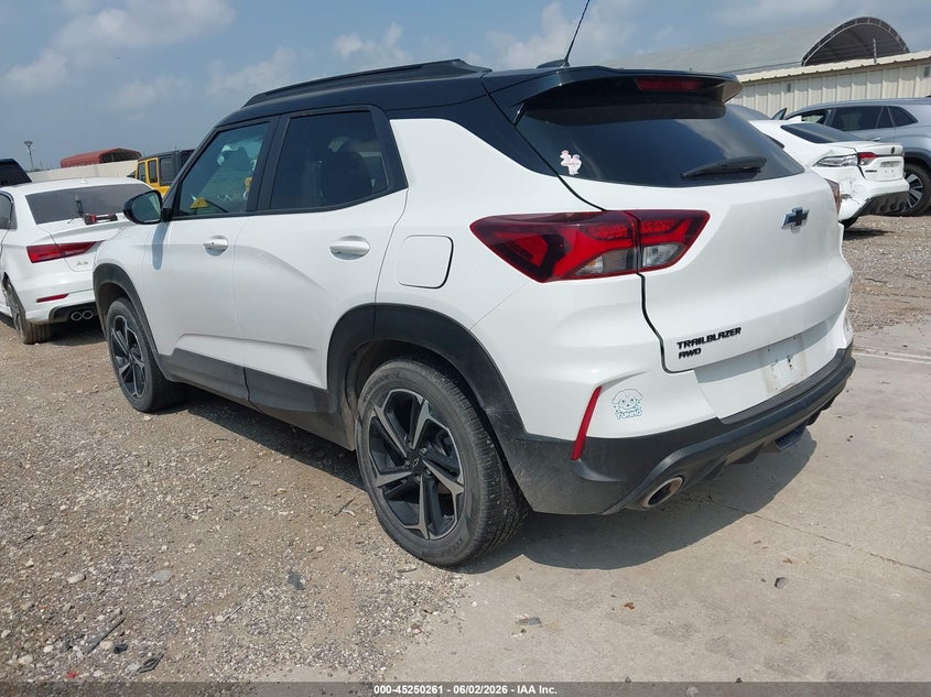 2023 Chevrolet Trailblazer VIN KL79MUSLXPB203354 IAAI salvage auction — REAR END, Salvage Title, sold $7,200 on 2026-07-31 (photo 3)