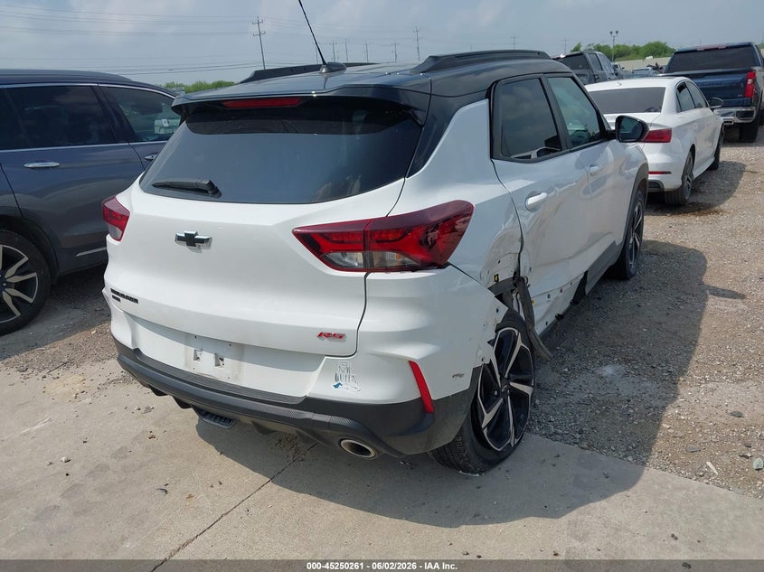 2023 Chevrolet Trailblazer VIN KL79MUSLXPB203354 IAAI salvage auction — REAR END, Salvage Title, sold $7,200 on 2026-07-31 (photo 4)