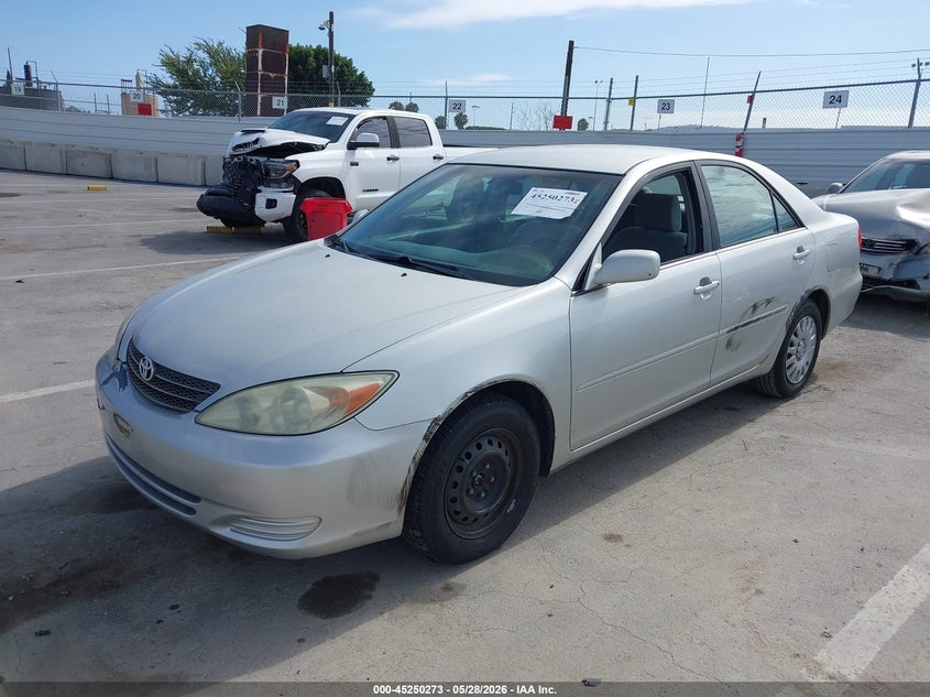 2002 Toyota Camry VIN 4T1BE32K92U587588 IAAI salvage auction — SIDE, Salvage (California), sold $1,300 on 2026-08-02 (photo 2)