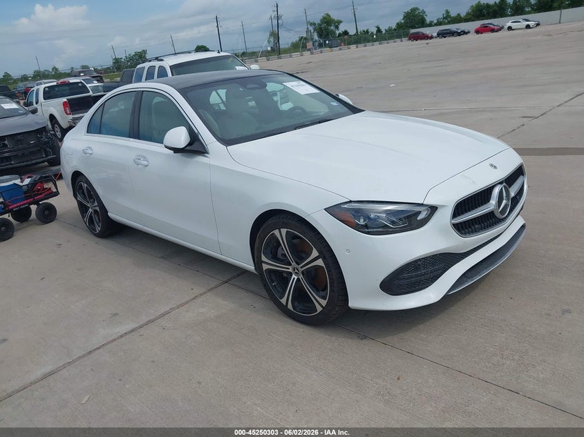 2022 Mercedes-benz C-klasse VIN W1KAF4GB6NR031568 IAAI salvage auction — UNKNOWN, Salvage Title, sold $13,000 on 2026-07-23 (photo 1)