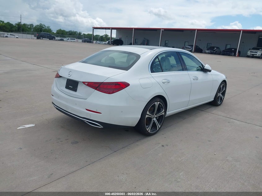 2022 Mercedes-benz C-klasse VIN W1KAF4GB6NR031568 IAAI salvage auction — UNKNOWN, Salvage Title, sold $13,000 on 2026-07-23 (photo 4)