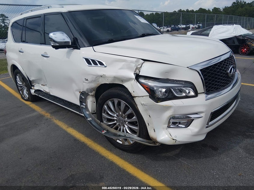 2016 Infiniti Qx80 VIN JN8AZ2NE3G9123912 IAAI salvage auction — SIDE, Salvage (South Carolina), sold $2,550 on 2026-07-22 (photo 6)