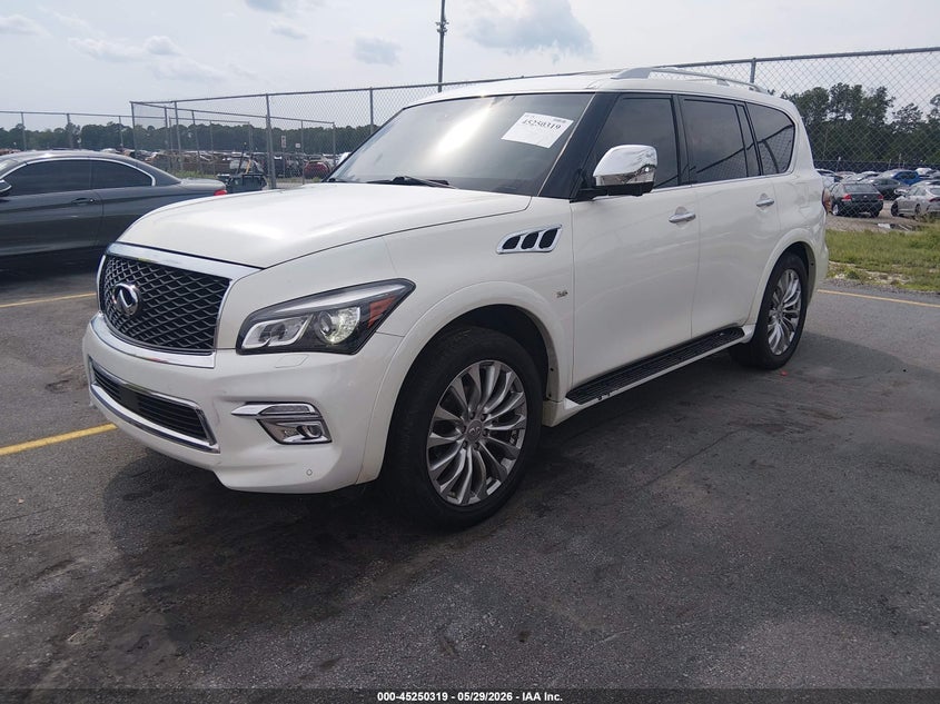 2016 Infiniti Qx80 VIN JN8AZ2NE3G9123912 IAAI salvage auction — SIDE, Salvage (South Carolina), sold $2,550 on 2026-07-22 (photo 2)
