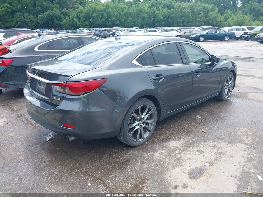 2016 Mazda 6 VIN JM1GJ1W52G1433408 IAAI salvage auction — HAIL, Salvage (Kansas), sold $2,150 on 2026-07-15 (photo 4)