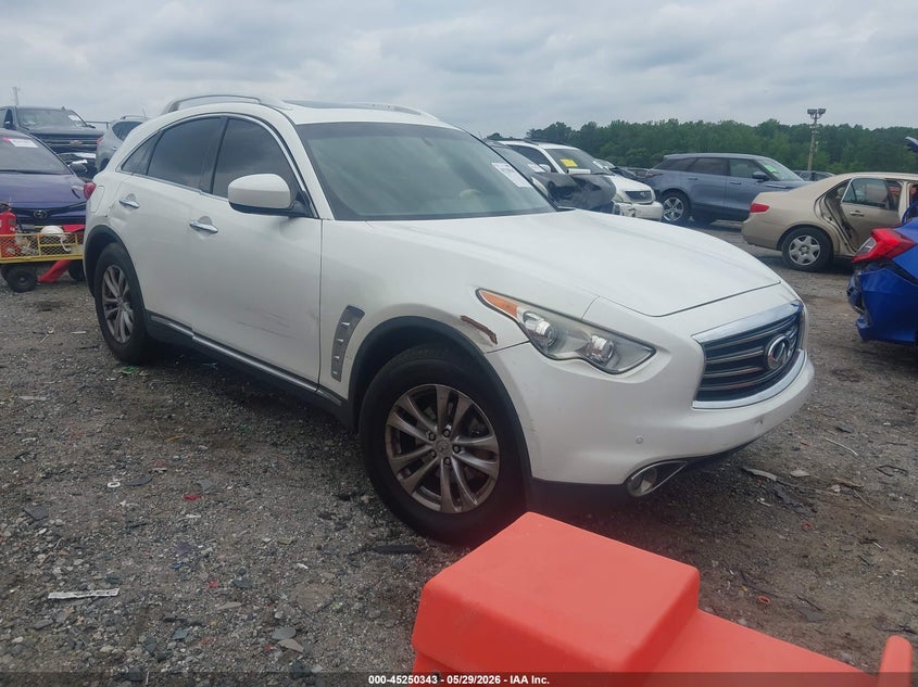 2013 Infiniti Fx VIN JN8CS1MW5DM174239 IAAI salvage auction — LEFT SIDE, Salvage Title, sold $775 on 2026-07-15 (photo 1)