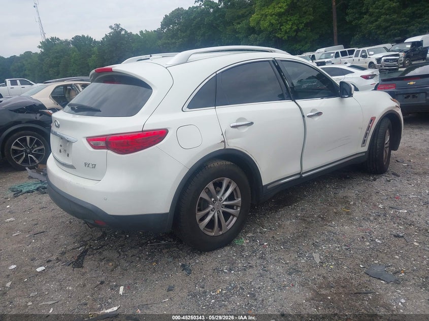 2013 Infiniti Fx VIN JN8CS1MW5DM174239 IAAI salvage auction — LEFT SIDE, Salvage Title, sold $775 on 2026-07-15 (photo 4)