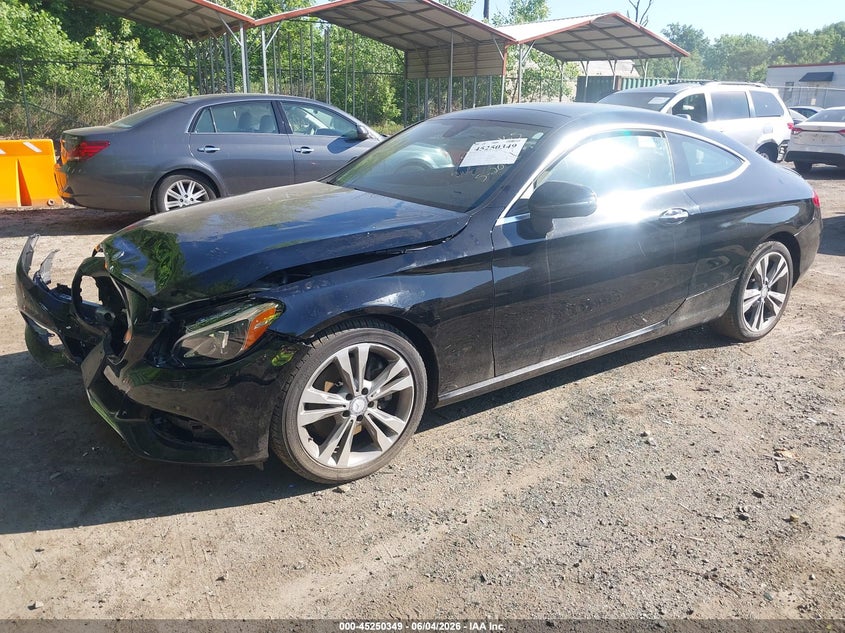 2017 Mercedes-benz C-klasse VIN WDDWJ4KB6HF461537 IAAI salvage auction — FRONT END, Salvage Title, sold $2,450 on 2026-08-01 (photo 2)