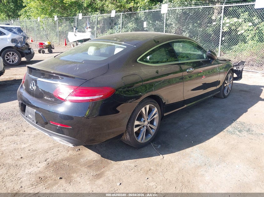 2017 Mercedes-benz C-klasse VIN WDDWJ4KB6HF461537 IAAI salvage auction — FRONT END, Salvage Title, sold $2,450 on 2026-08-01 (photo 4)