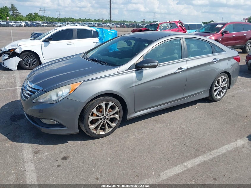 2014 Hyundai Sonata VIN 5NPEC4ACXEH871205 IAAI salvage auction — SIDE, Salvage Title, sold $425 on 2026-07-21 (photo 2)